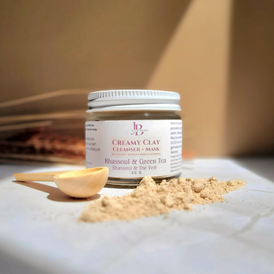 Creamy Clay Cleanser + Mask- Rhassoul & Green Tea